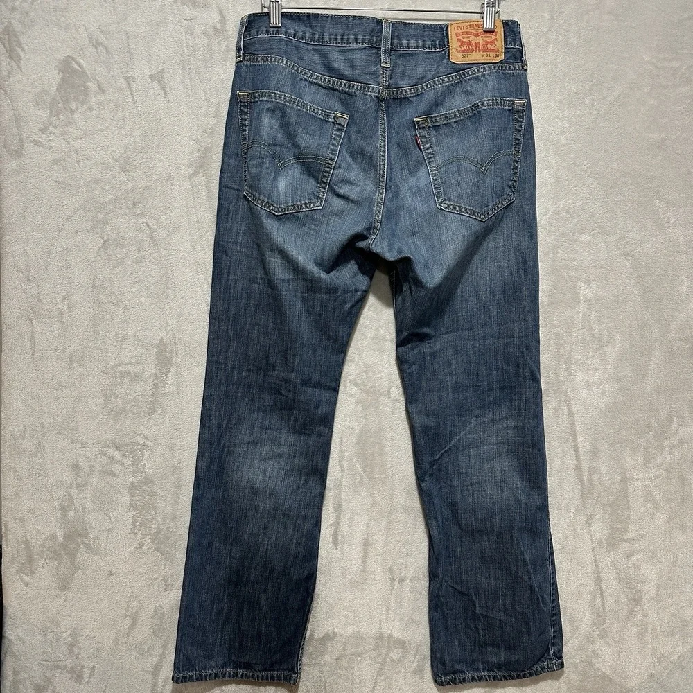 Levis 527 Bootcut Cowboy‎ Medium Wash Denim Blue Jeans Mens Size 31